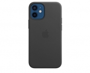 Apple - Capa em pele com MagSafe para iPhone 12 mini - Preto