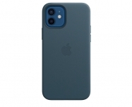 Apple - Capa pele c/MagSafe p/iPhone 12/12Pro- Azul Báltico
