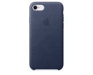 Apple - Capa em pele para iPhone 8/7 - Azul meia-noite