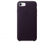 Apple - Capa em pele para iPhone 8/7 - Beringela-escuro